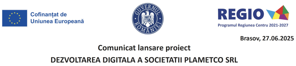 Dezvoltarea digitala a societatii Plametco SRL